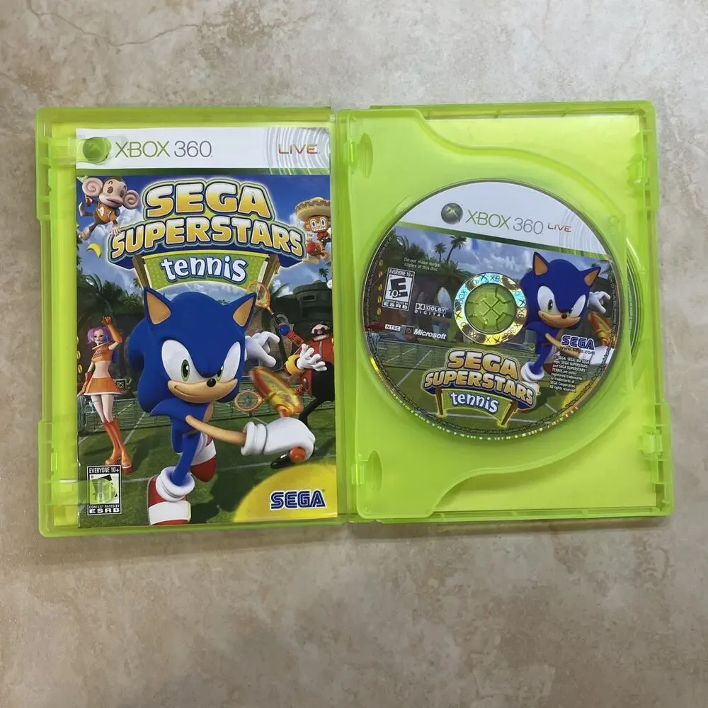 Game Sega Superstars Tennis Xbox 360 2008 Tested Works Sonic